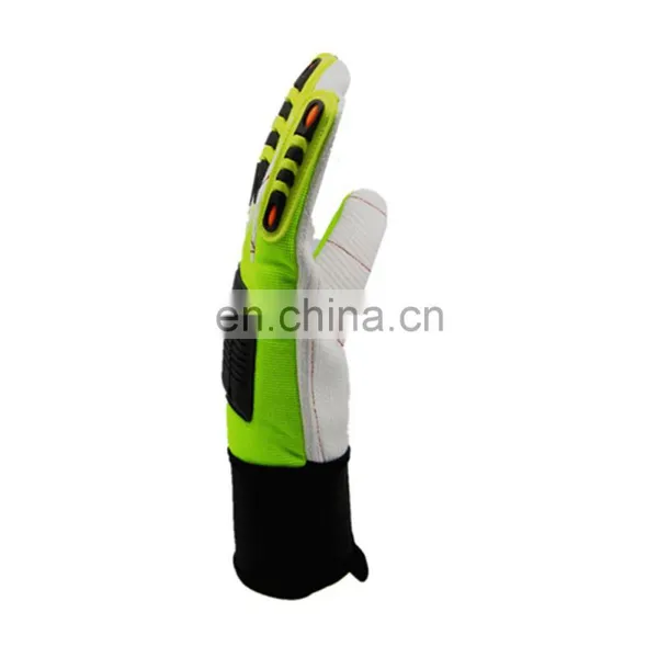 Hot Sell Oil and Gas Safety Reflective Mechanics Gloves photo-4