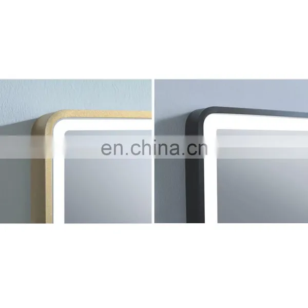 Opening Sale Rectangle Vanity Mirror Hot New Products Bathroom Makeup LED Mirror With Touch Screen photo-3
