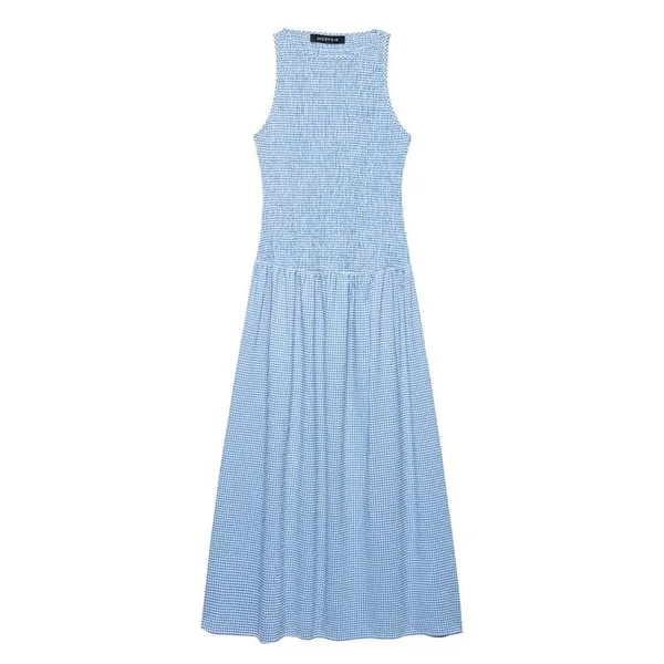 2025 Spring New Dress for Women's Wear: Slim Fit and Casual Strap, Sleeveless Round Neck, Female photo-4