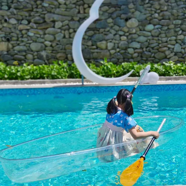 HDPE High Quality Transparent Kayaks With Different Capacity for Tourism, Water Leisure Kayak Single, Double and Single Use photo-2