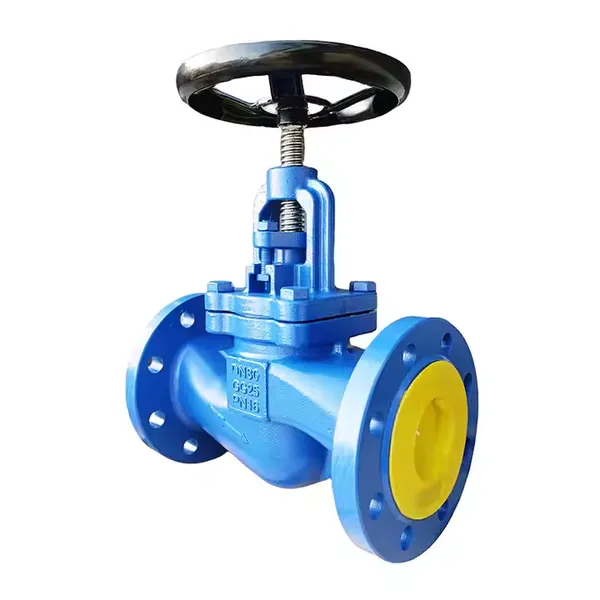 ANSI DIN Bellow Sealed Globe Valve HT Steam Corrugated Pipe Asphalt Thermal Oil Handle Cast Iron SS WCB Flange Zero Leakage photo-3