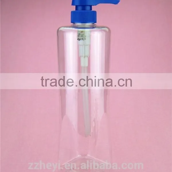 37oz 1050ml Clear Round-square Plastic Bottle for Cosmetic Packaging