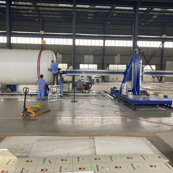 HDPE Plastic Spiral Hollow Wall Winding Pipe/Tank Production Machinery photo-4