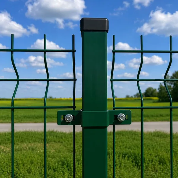 Green Powder Coated 3D Curved Wire Fence Anti Rust Backyard Decorative Security Fencing photo-5
