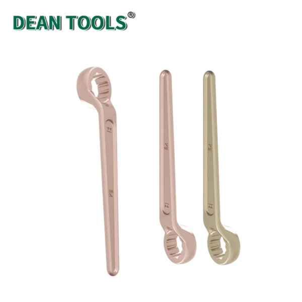 Non-Sparking Offset Single Box Wrench, Spark-free Safety Spanner, Aluminum Bronze Ring Spanner photo-5