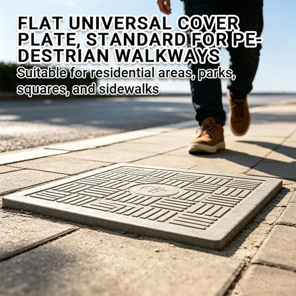 High Strength FRP GRP Manhole Cover Anti-Corrosion Fiberglass Inspection Cover for Municipal Road