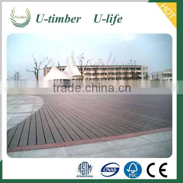 Made in China Wood Plastic Composite Material Flooring photo-2