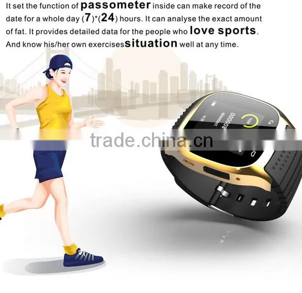 New Bluetooth Smart Watch M26 With LED Display / Dial / Alarm / Music Player / Pedometer for Android Ios photo-6