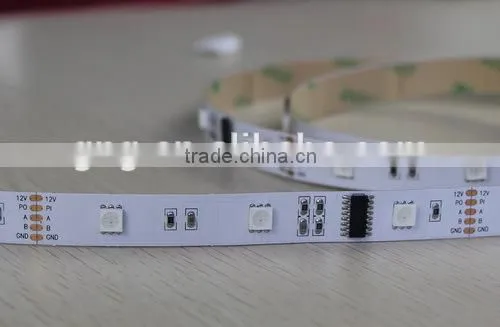 DC12V DMX512 Video Effect Addressable Rgb Led Pixel Strip, 30/60pcs Dmx Rgb Led Strip Light photo-2