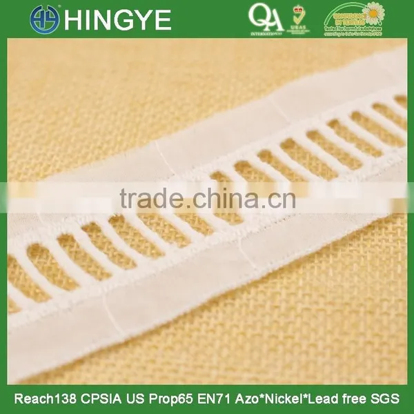 Hot Selling White Ladder Lace for Clothing Decoration H1551-2 photo-2