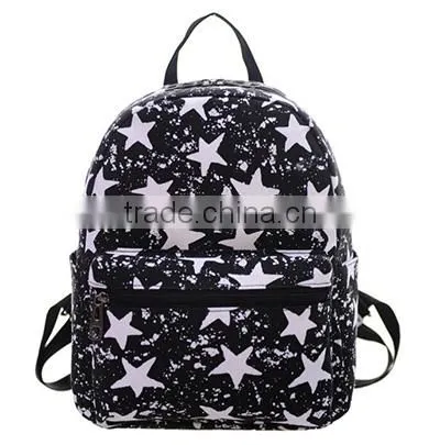 High School Students Backpack Canvas Printing Girls Shoulder Bag Manufacture photo-2