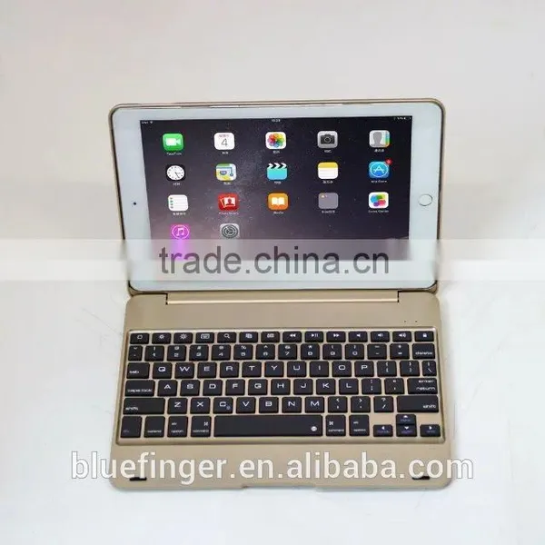 Bluefinger Factory Supply Clamshell Bluetooth Keyboard Case for Newest IPad Pro&iPPAD Air 2 With Coloreful Protective Case photo-2