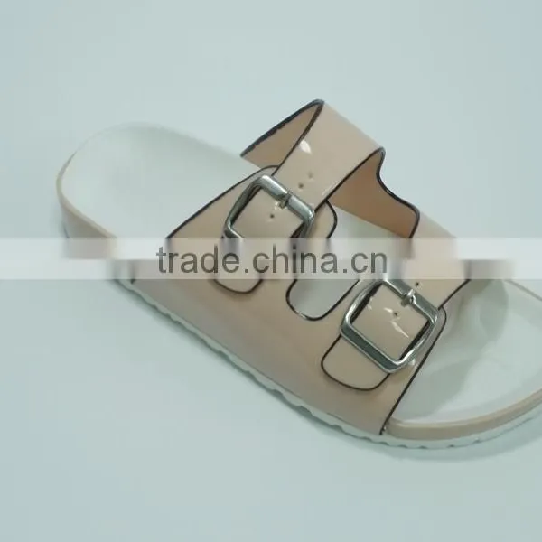 Fashion Lady Fancy Flat Heel Colorful PCU Slippers photo-4
