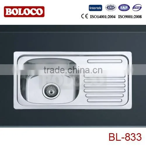 Single Bowl One Drainer Sink BL-833