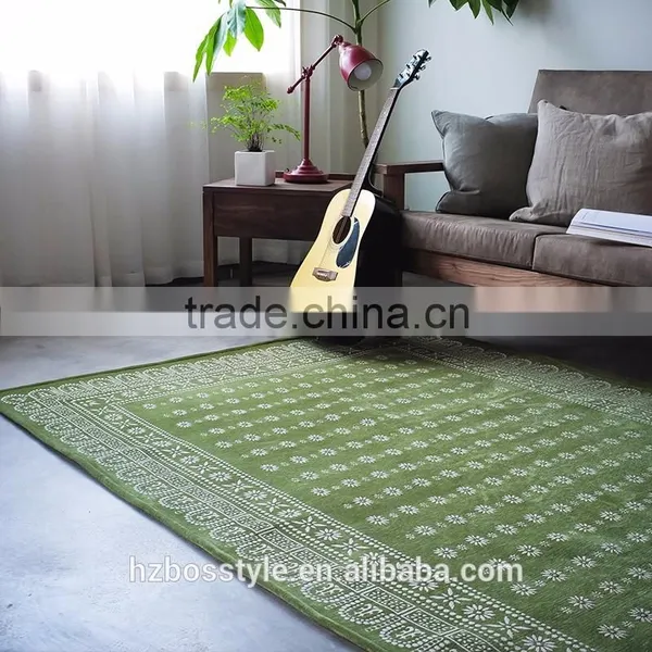 Home and Hotel Living Room Washable Floor Carpet Polyester Blended Carpets