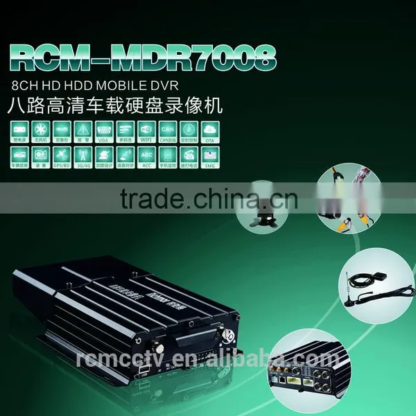 1080P Dual Camera With 8CH HDD Hiden Camera Mobile DVR With GPS Tracking System photo-4
