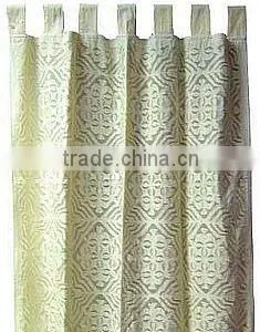 Embroidery Applique Curtains,cotton Handmade Applique Work Curtains
