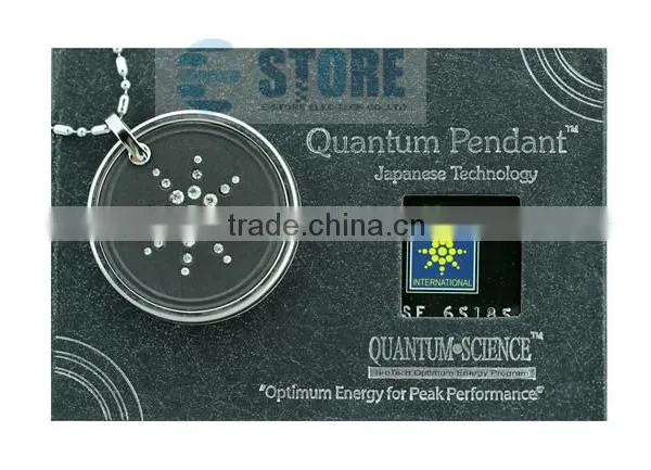Wholesale Japanese Quantum Pendant Lava Stones Pendant Scalar Energy Pendant With Stainless Steel Circle photo-2