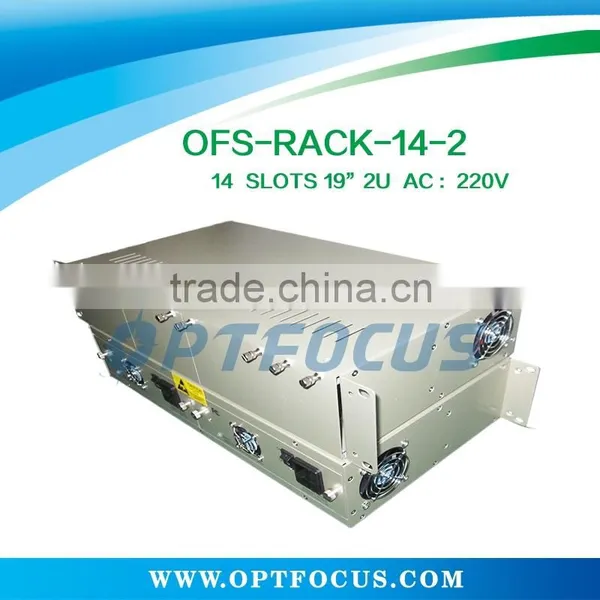 14 Slots 19 Inch Rack ,2U With Single Power Supply photo-3