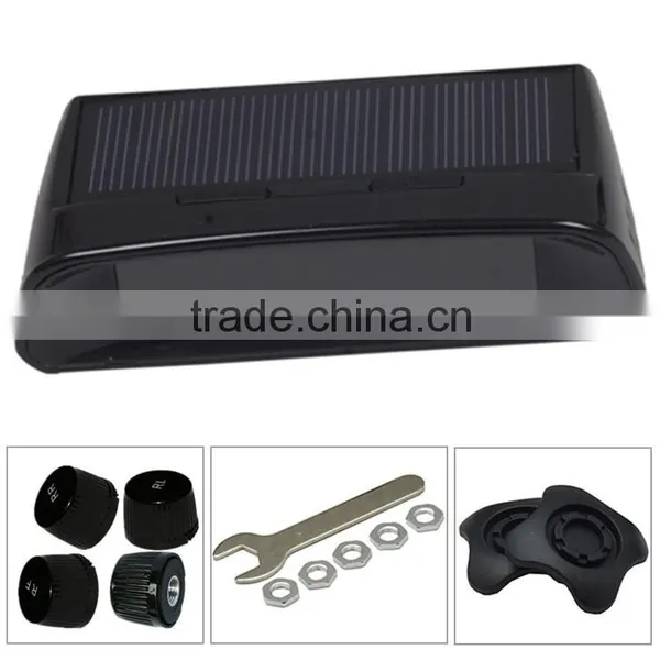 Solar Power Car Tyre Tpms With External Cap Sensor Tire Pressure Gauge photo-5