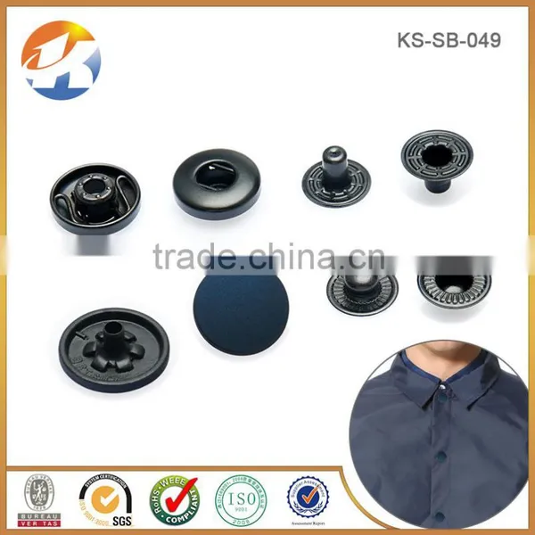 Dark Blue Decorative Metal Snap Buttons For Clothing photo-5