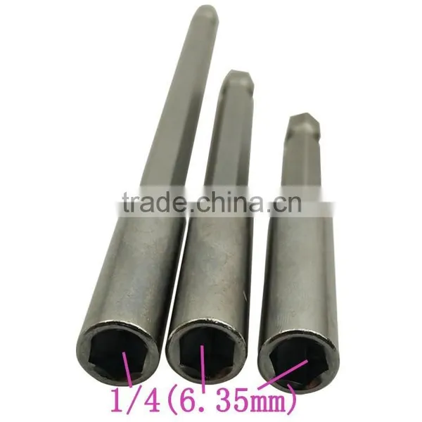 3pcs Brand New Mini Electric Hexagon Screwdriver Extension Holder Sleeve Head 1/4- 6.35mm photo-2