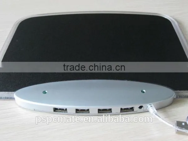 Blue LED Light Mousepad Mouse Pad Mat + 4 Ports USB HUB for PC Laptop Computer photo-6