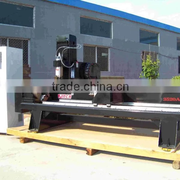 Multi-heads Stone Columns Engraving Machine /four-axis Linkage/8 Spindles/AC Servo/4th Control System photo-4