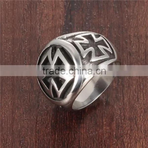 Wholesale Jewelry Stainless Steel 2016 Man Criss- Cross Ring photo-3