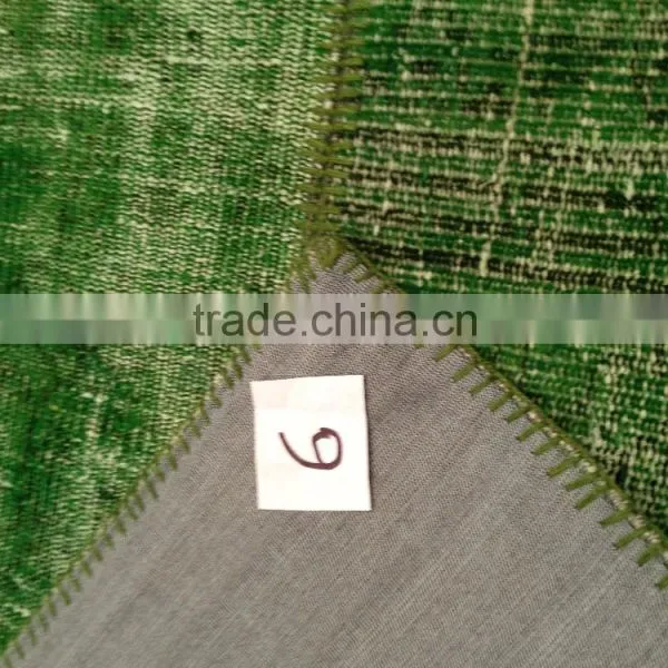 Patchwork Carpets - Green Carpets - Vintage Rugs - Turkish Rugs photo-2