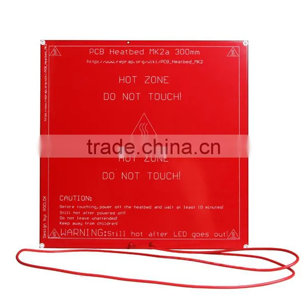 DIY I3 3D Printer PCB Hot Bed Mk2b 12/24 Dual Power Mk2a Dimensions 214 * 214 209MM Hole Spacing Heatbed for 3d Printer Machine photo-5