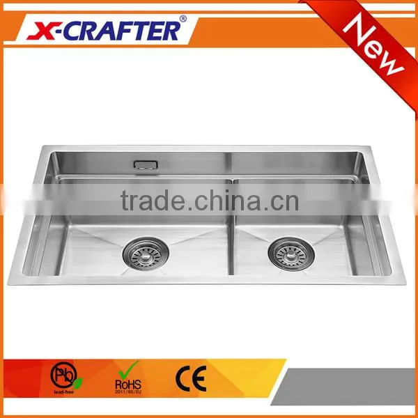 Factory Direct Sales Double Bowl Undermount Kitchen Functional Sink