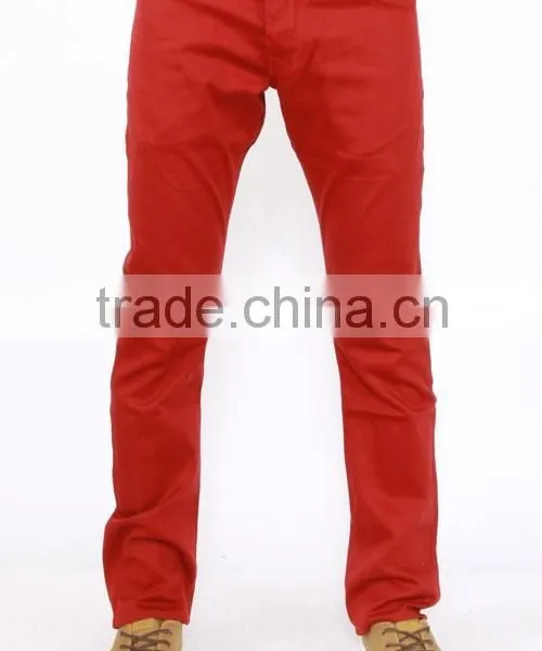 2015 High Quality China Wholesale Cheap Cotton Twill Washed Pants Trouser Mens Khaki Chinos photo-3