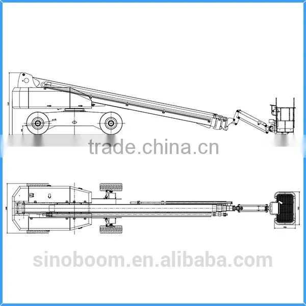 Lifting Height 40m Telescopic Boom Lift,telescopic Lifting Equipment for Two People,self-propelled Hydraulic for Telescopic Lift photo-2
