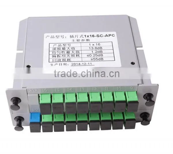 1*8 Fiber Optical PLC Splitter SC/UPC APC With Insert Type photo-3