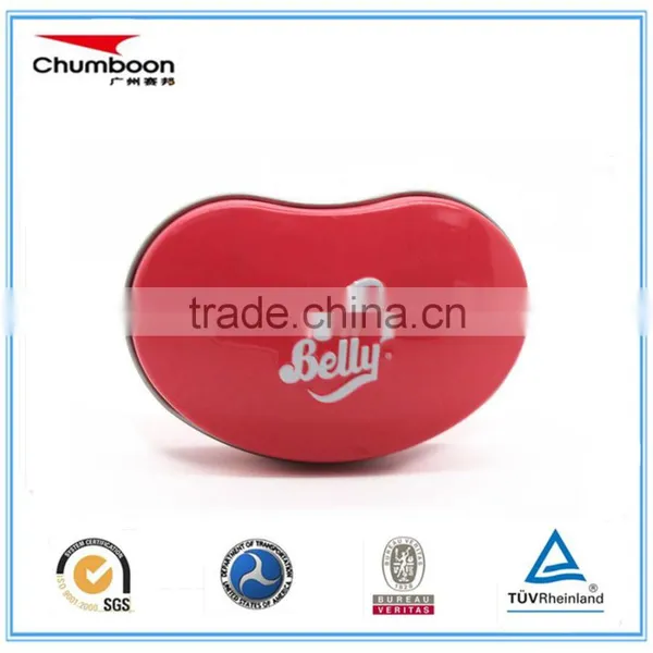 Bean Shaped Small Tin Container Lip Balm Tin Can, Printed Metal Tin Box With FDA Certificate photo-2