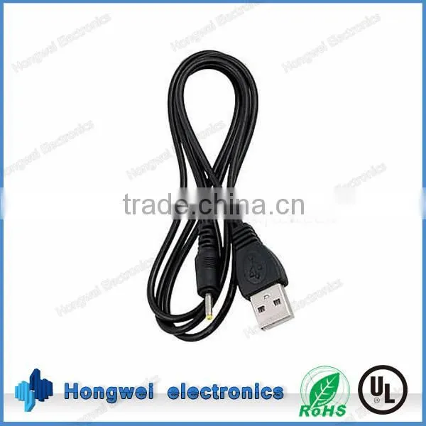 DC Plug Moulded Power Supply Cable Assembly DC 2.5*0.8 Male Connector to USB 2.0 A Male Power Extension Cables
