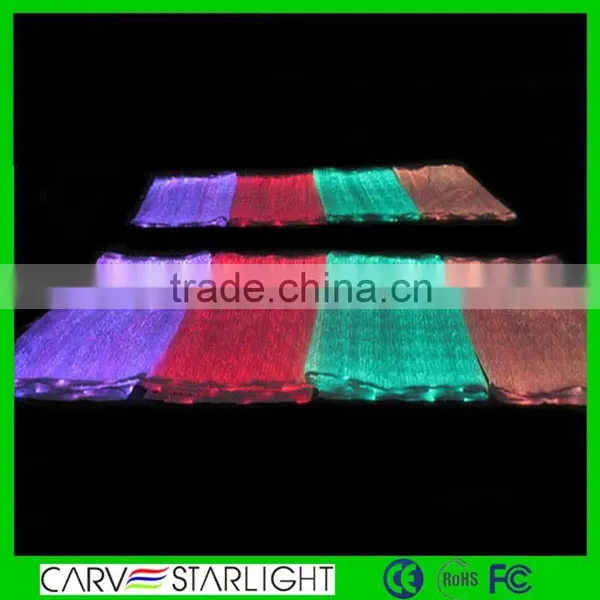 2016 fiber optic Luminous led glow in the dark material