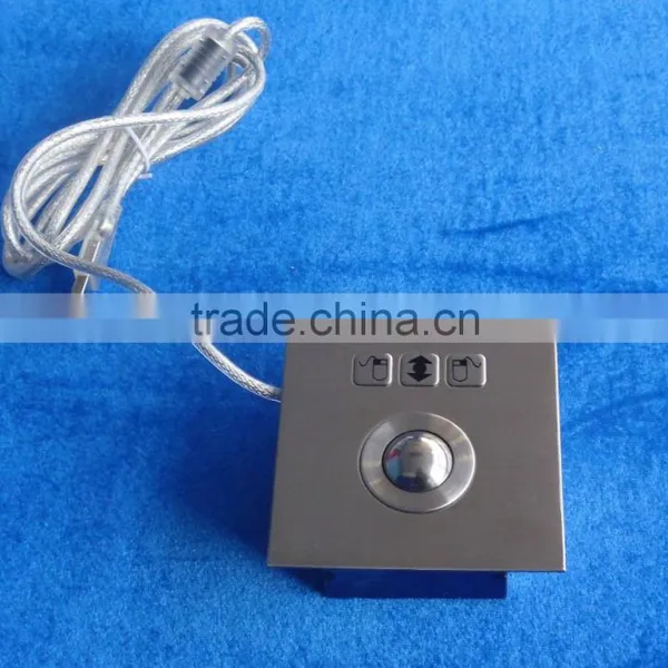Rear Panel Mounting Vandal Proof 25mm Metal Trackball Industrial photo-2