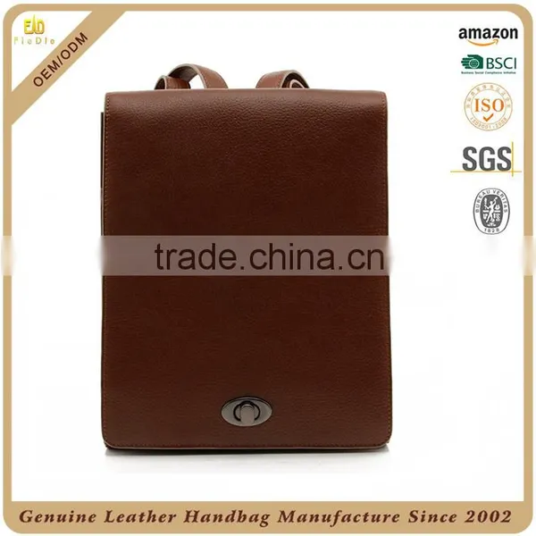 Guangzhou Factory OEM Cowhide Oily Leather Mens Travel Bag Duffel Bag Custom Waterproof Leather Backpack for Men photo-3