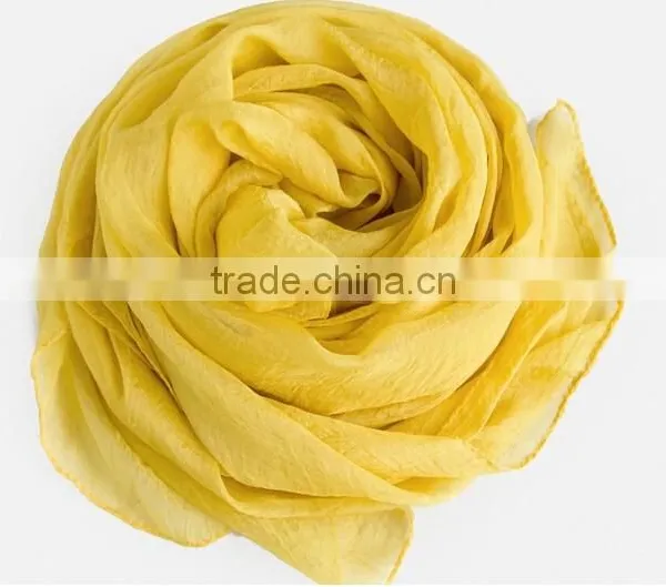 Colourful Polyester Chiffon Long Scarf in Solid Colour photo-4