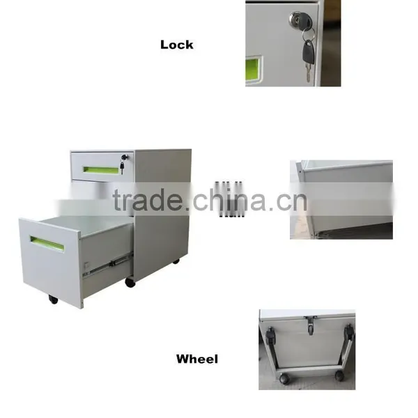 Mobile 3 Drawers Custom Made Iron Drawer Locker photo-3