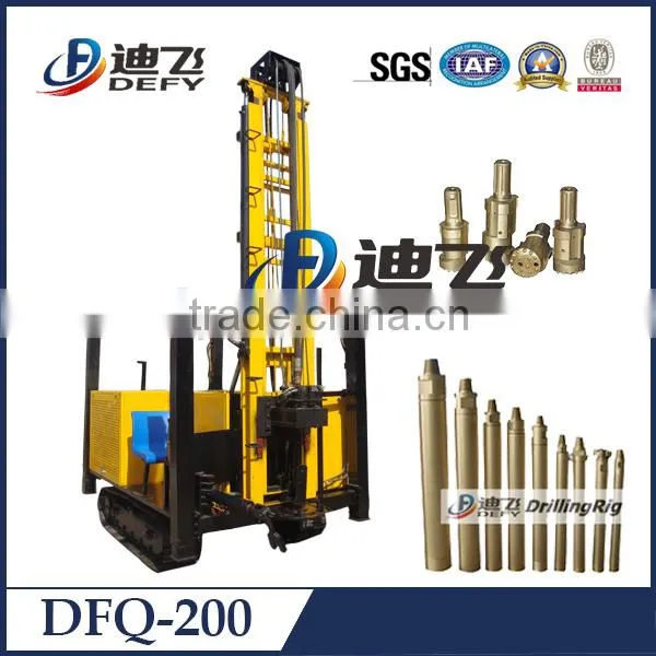 200m DTH Rig!!drilling Machines Manufacturer! DFQ-200 Down Hole Multifunction Drilling Rig