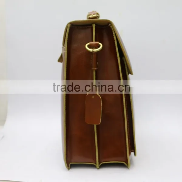 Hot Sell Briefcase Vintage Men Briefcase Brown Business Briefcase photo-3