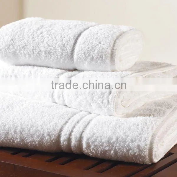 High Quality Cotton White Bath Towel for Hotel