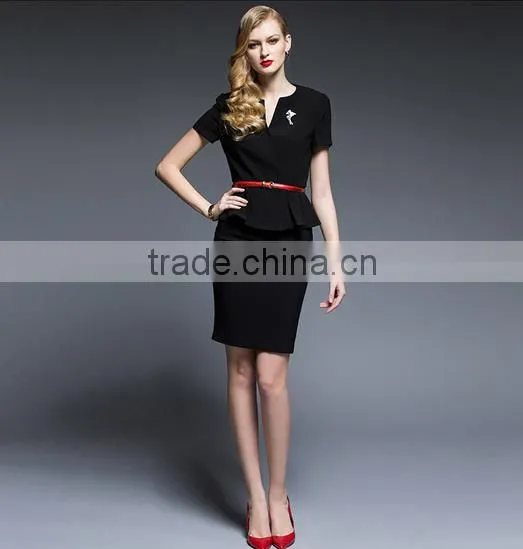 OL Formal Wear Blazer Set Office Business Suit Skirt Jacket 2 PS Set photo-5
