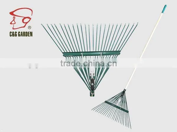 24 Tine Wood Handle Leaf Rake RK24-103