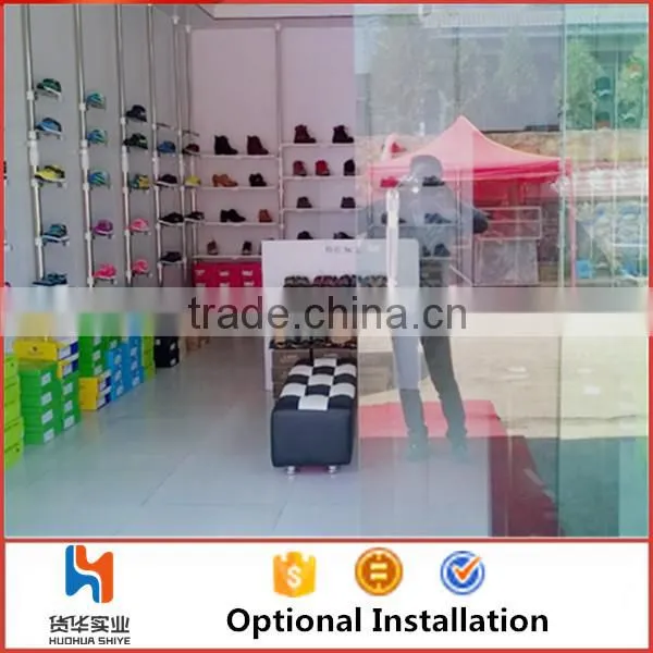 Huohua Metal Material Easy Assembly Muti-functional Shoe Shop Using Revolving Shoe Rack photo-4