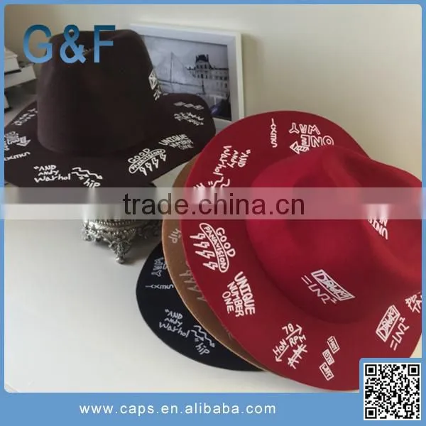 The Latest Fashion Felt Fedora Hat Ladies Felt Hillbilly Hat photo-2