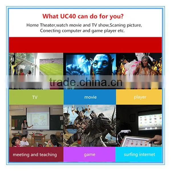 Wholesale Drop Shipping UNIC Mini Full HD LED Outdoor Projector UC40+ Portable 1080p Movie Home Theaters photo-5